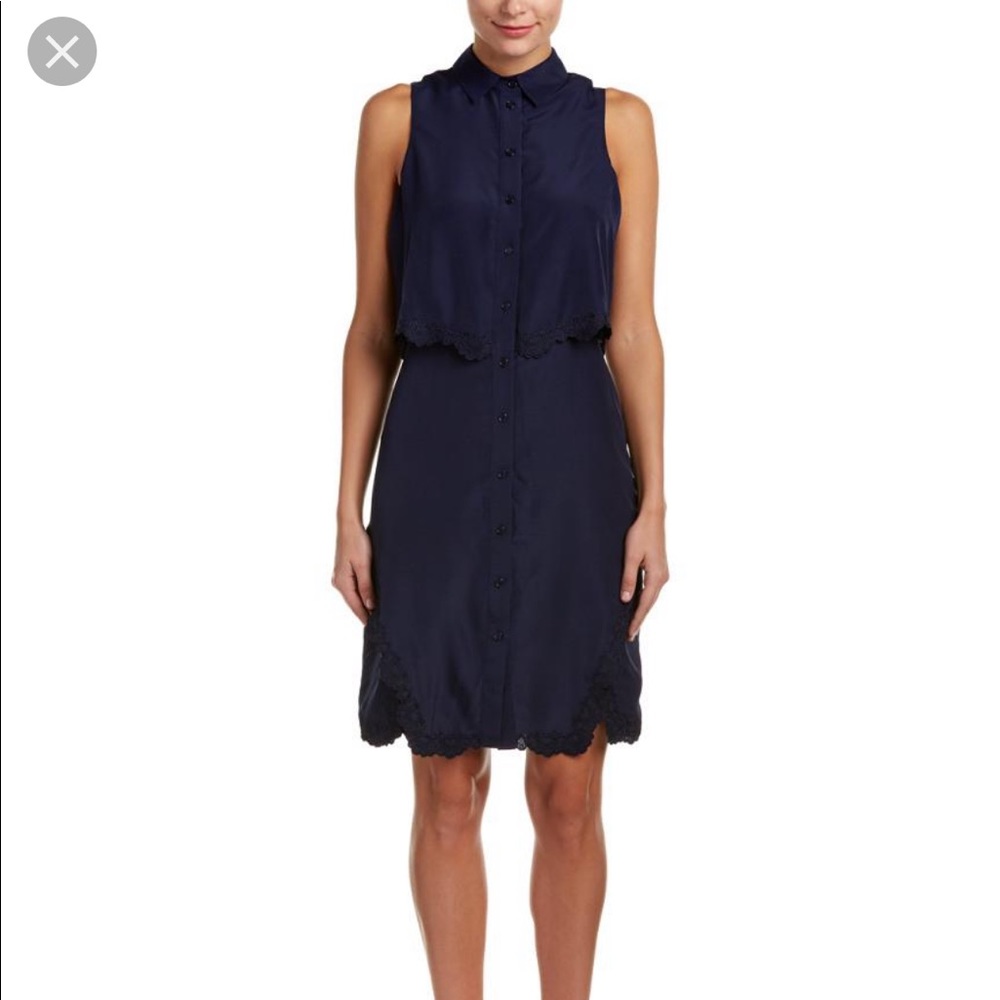 NWT Parker Overlay Shirtdress